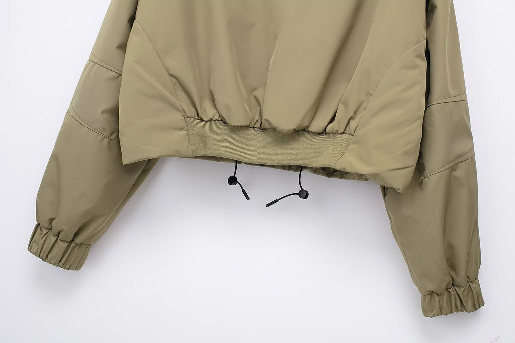 Fashion Hooded Short Jacket Women