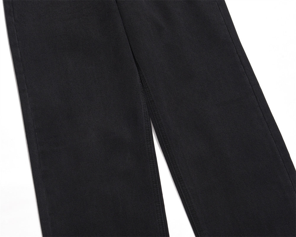 Fashion Solid Color Basic Jeans Men