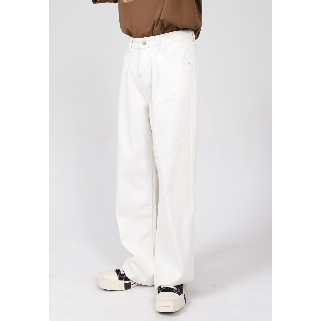 Basic Style Straight Casual Jeans For Men