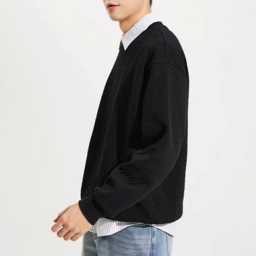 Export Quality English European And American Sizes Jacquard Round Neck Hoodie For Men And Women