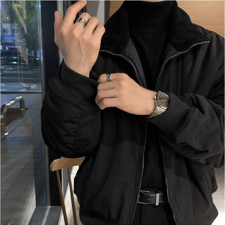 Men's Retro Lapels Cotton-padded Coat Winter Cotton-padded Jacket