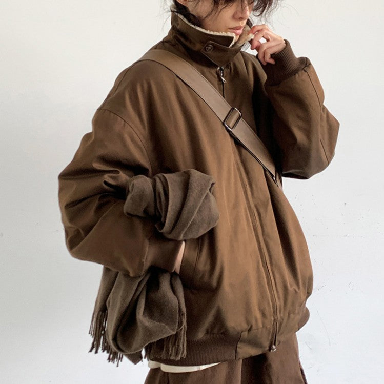 Vintage Lamb Cotton-padded Coat