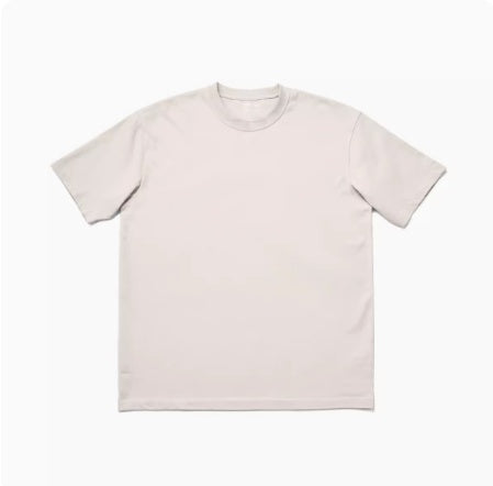 Basic Solid Color Heavy Base Short Sleeved T-shirt For Men