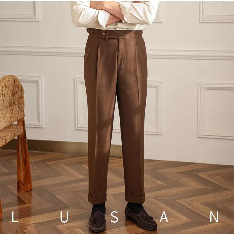 Business Retro All-match Naples Draped Suit Pants