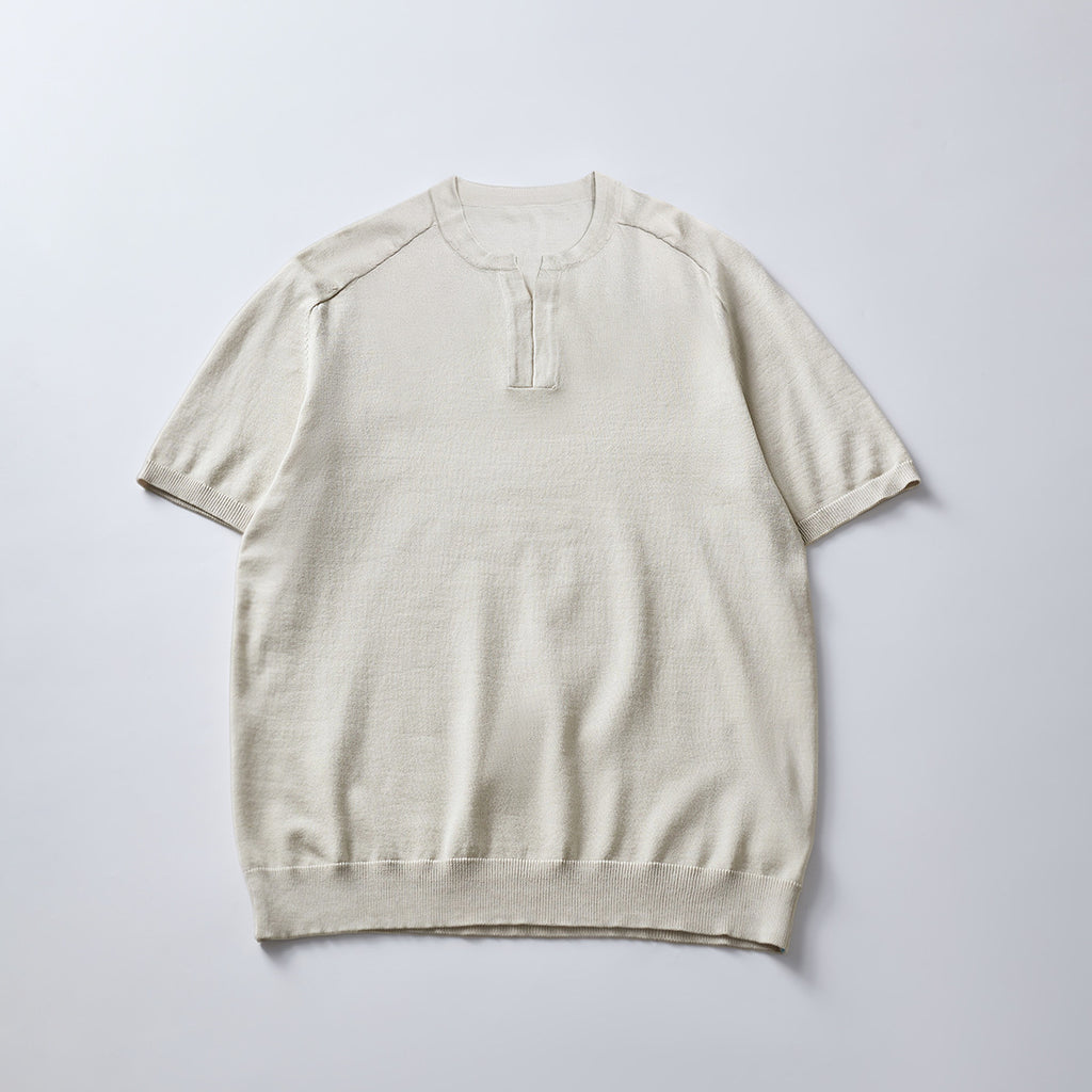 Knitted Short-sleeved Men's Summer Old Money Style Top