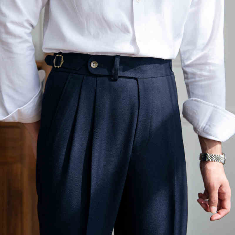 Business Retro All-match Naples Draped Suit Pants