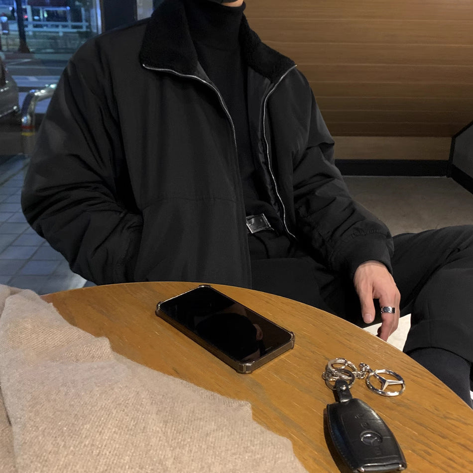 Men's Retro Lapels Cotton-padded Coat Winter Cotton-padded Jacket