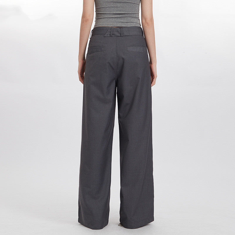 Simple Trousers Women's Straight Drooping Loose All-matching Casual Pants