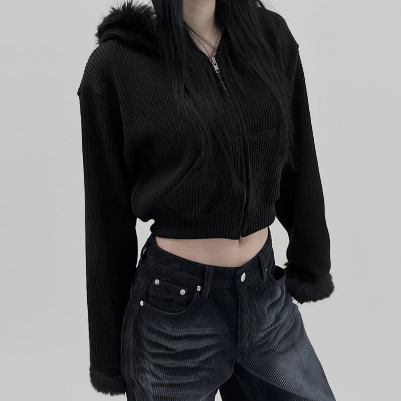 Autumn And Winter New Solid Color Corduroy Jacket