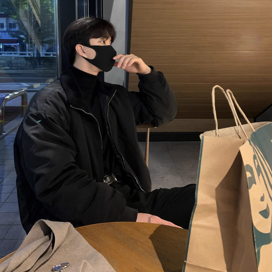 Men's Retro Lapels Cotton-padded Coat Winter Cotton-padded Jacket