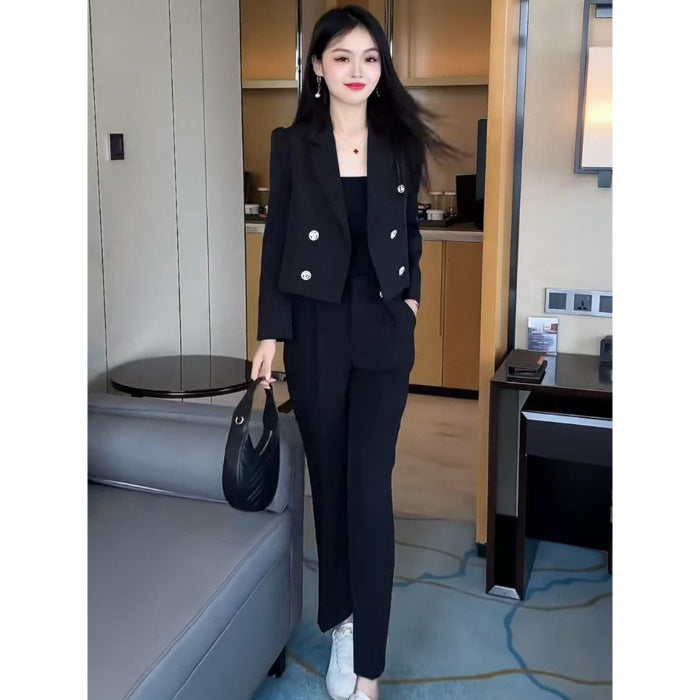 Suit Jacket Women's Long Sleeve Pants Suit