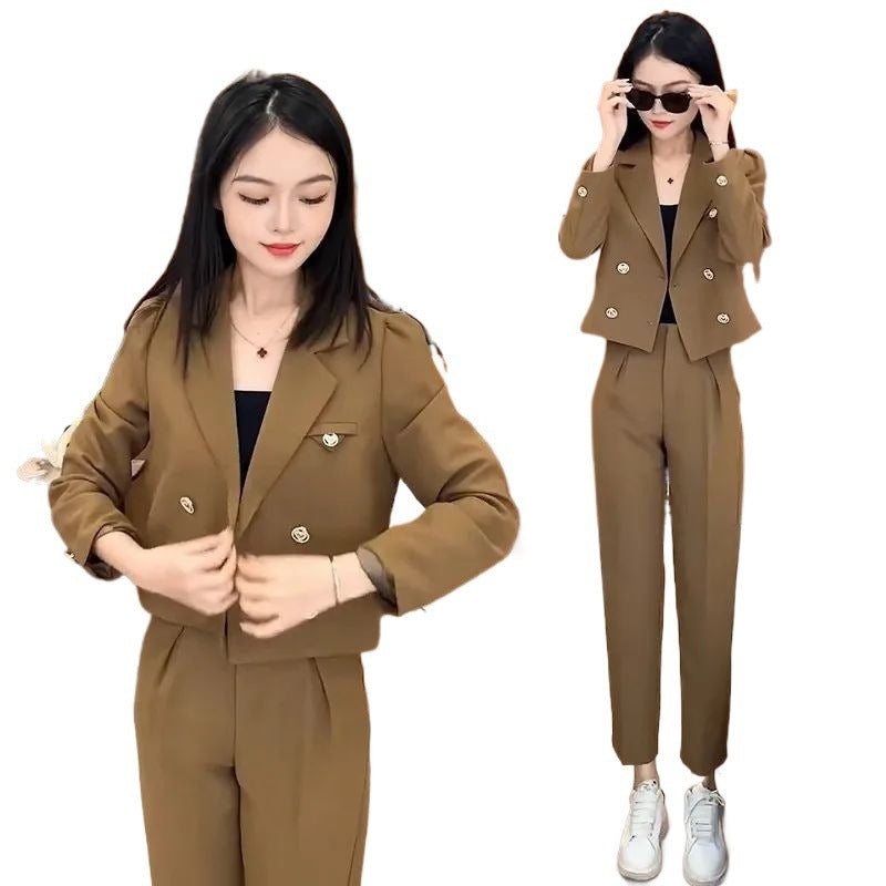 Suit Jacket Women's Long Sleeve Pants Suit