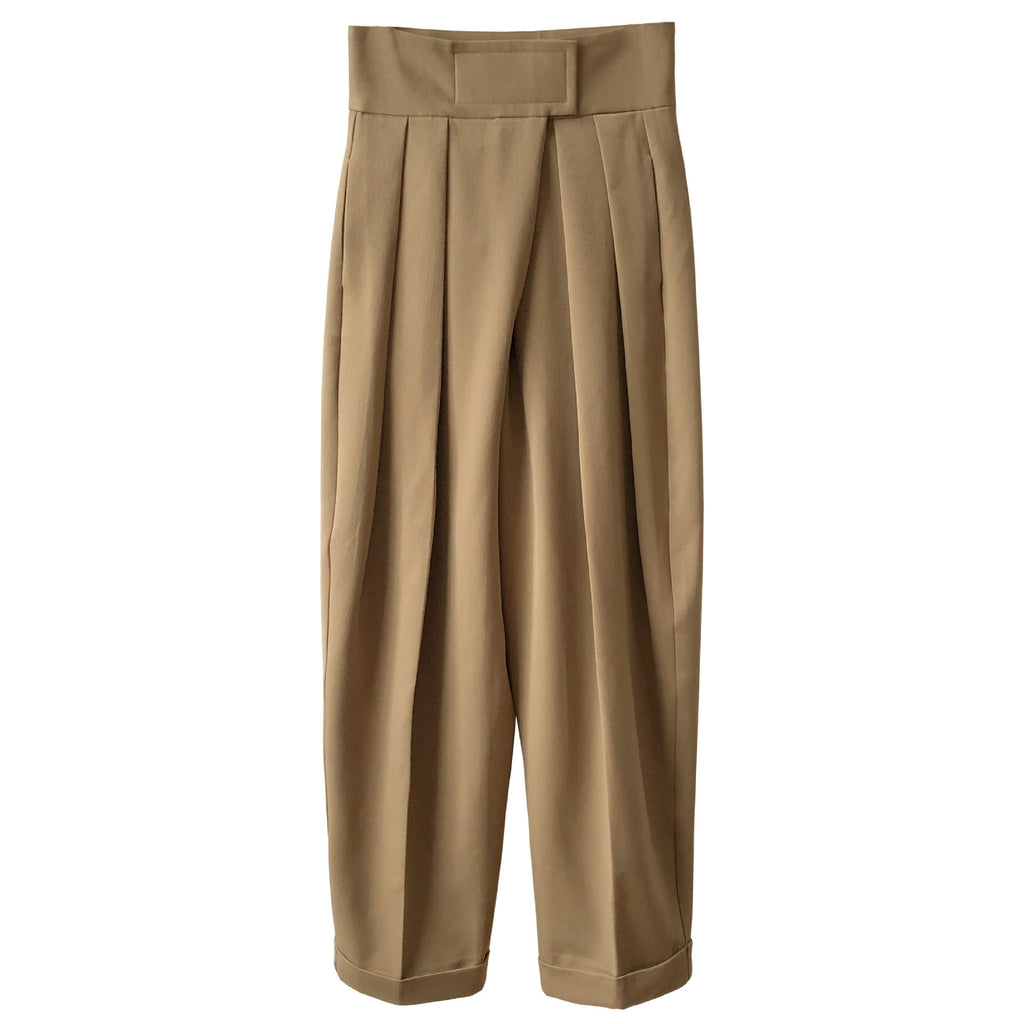 Spring And Autumn Loose Wide Leg Mopping Pants Diagonal Placket Pants