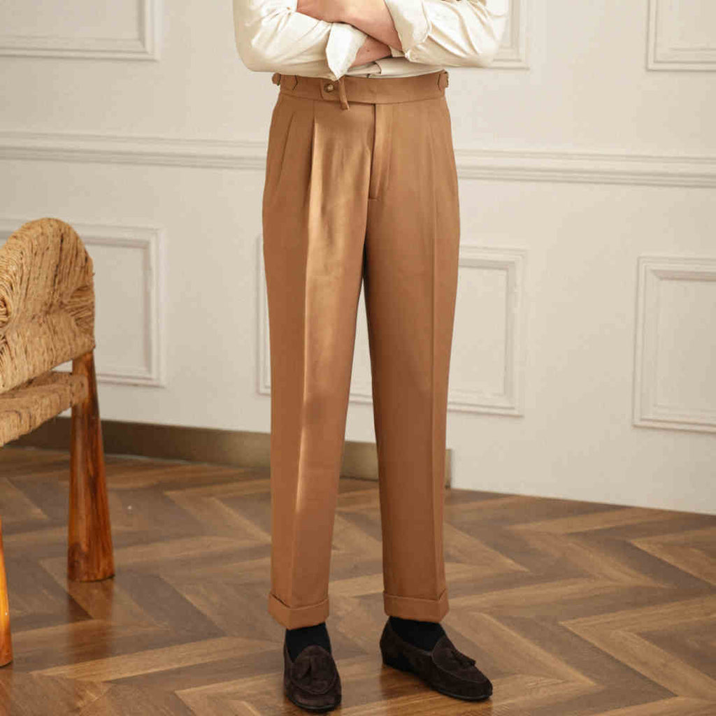 Business Retro All-match Naples Draped Suit Pants