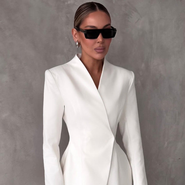 White Lapel Blazers