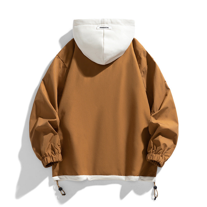 Men's Casual Popular Color Blocked High-end Baseball Uniform