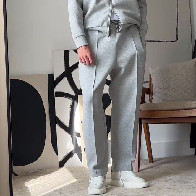 Men's Casual Zip-Up Jacket & Pants Set